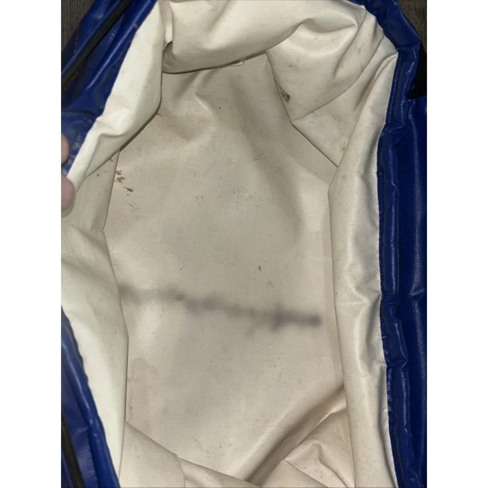Vintage LL Bean Frost-Pak Cooler Bag 18in x14in Blue Insulated Boat Stains